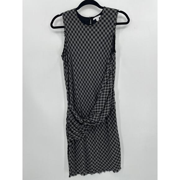 James Perse Twisted Drape Wool-Blend Shift Dress Size 1 - Picture 2 of 5